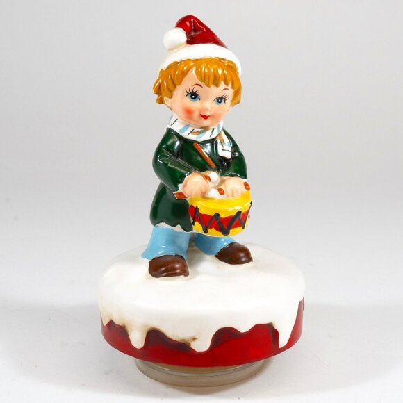 Vintage Berman & Anderson Revolving Musical Little Drummer Boy - Picture 1 of 5